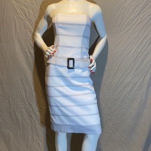 David Meister size 4 strapless dress.